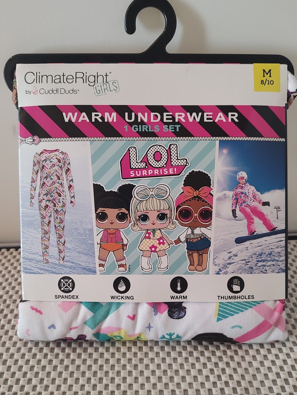 Climateright By Cuddl Duds LOL Surprise Girls Thermal Set Insulating Underwear